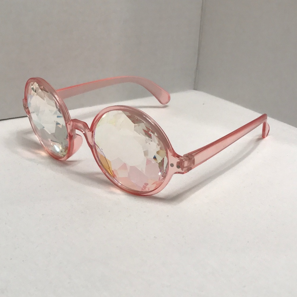 New Kaleidoscope Sunglasses Retro Round - Picture 2 of 4